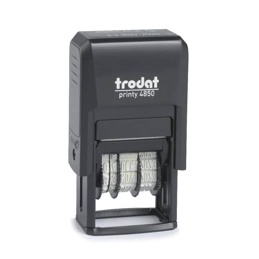 TRODAT 4850 PLAKALI TARİH DAMGASI 25 x 5 mm Tarih Ebatı 3,8 mm